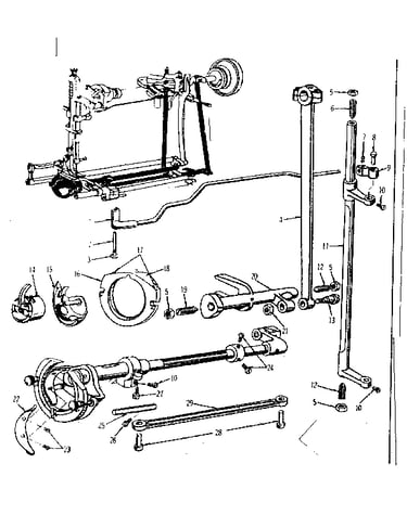 Zigzag guide assembly