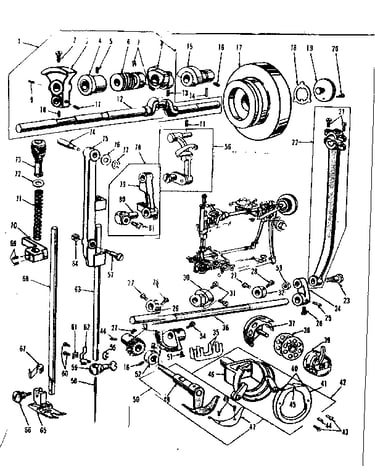 Presser bar and shuttle assembly