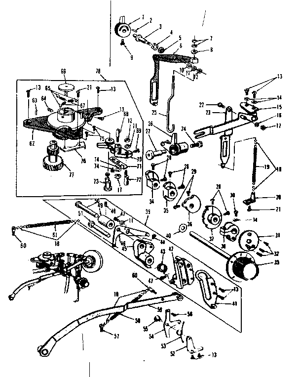 Zigzag guide assembly