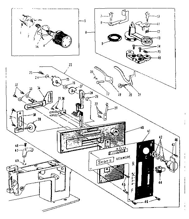 BOBBIN WINDER AND TENSION ASSEMBLY