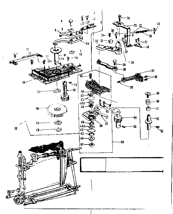Zigzag guide assembly