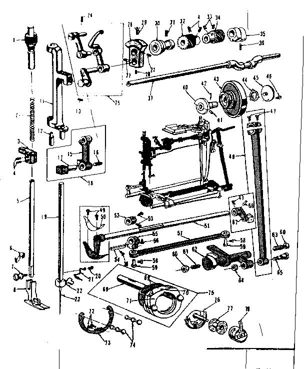 Presser bar and shuttle assembly