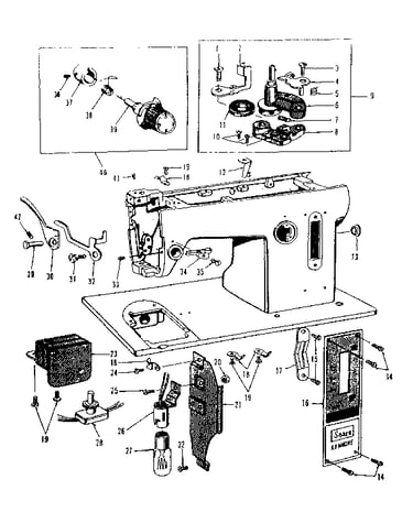 Bobbin winder and tension assembly