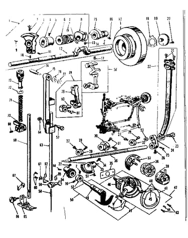 Presser bar and shuttle assembly