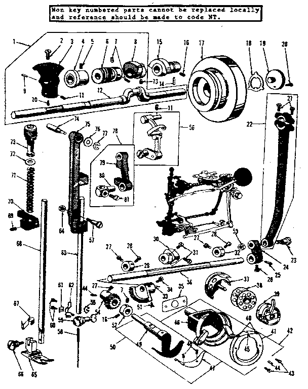 PRESSER BAR AND SHUTTLE  ASSEMBLY II