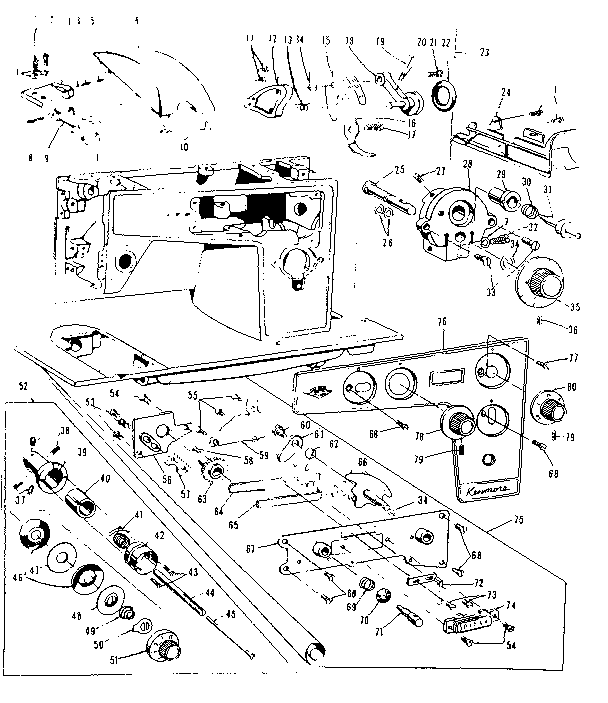 BOBBIN WINDER AND TENSION ASSEMBLY
