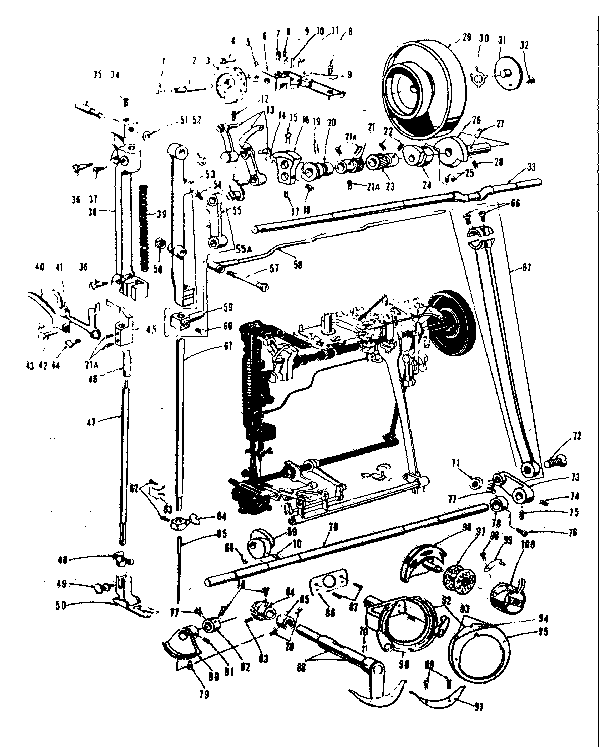 PRESSER BAR AND SHUTTLE ASSEMBLY