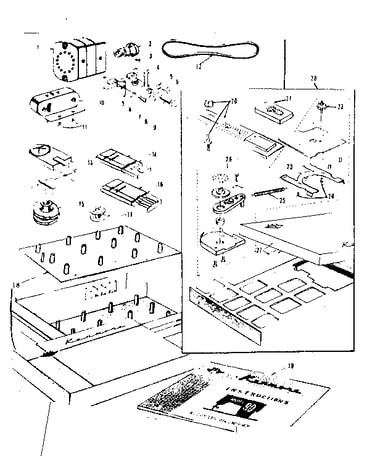 Motor and attachment parts