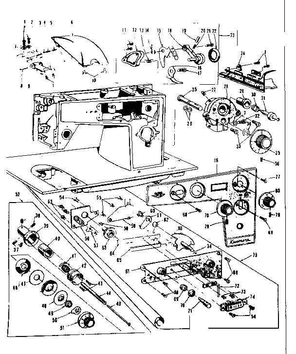 BOBBIN WINDER AND TENSION CONTROLS