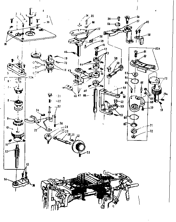 Geared cam assembly