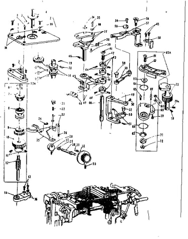 Geared cam assembly