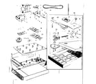Kenmore 158902 motor and attachment parts diagram