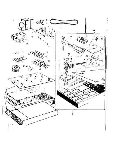 Motor and attachment parts