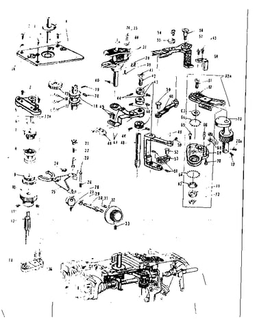 Zigzag guide assembly
