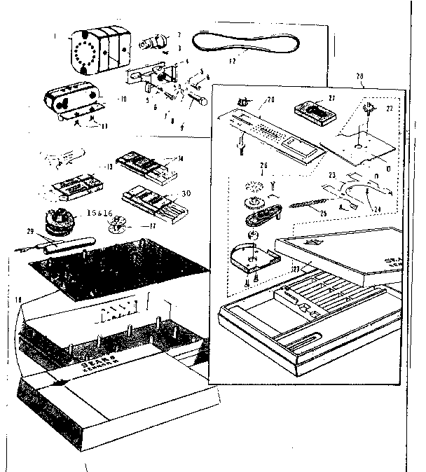 MOTOR AND ATTACHMENT PARTS