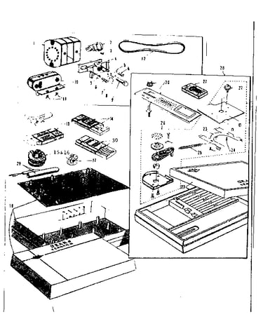 Motor and attachment parts