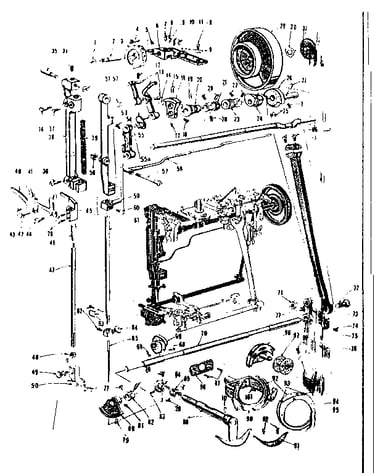 Presser bar and shuttle assembly