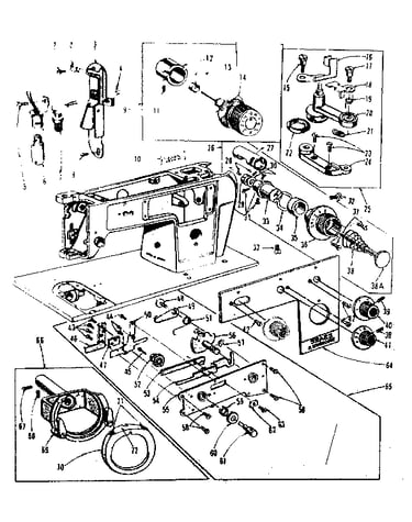 Bobbin winder and tension controls