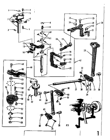 Zigzag guide assembly