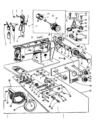 Bobbin winder and tension controls