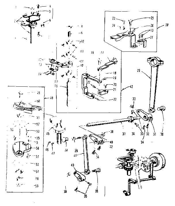 Zigzag guide assembly