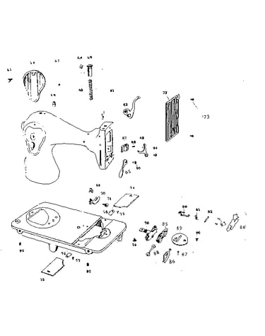 Presser bar and shuttle assembly