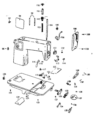 Presser bar and shuttle assembly