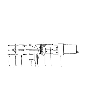 Remote motor: volume control, switch and motor assembly