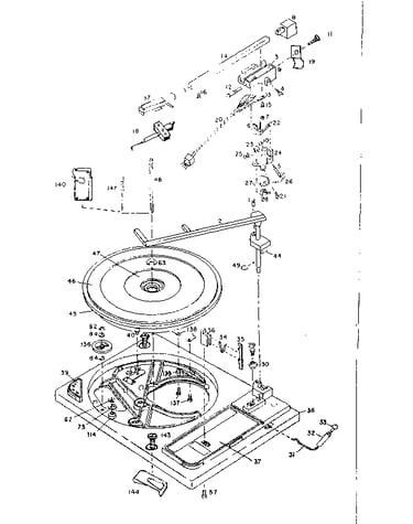 Bsr record changer (top view)
