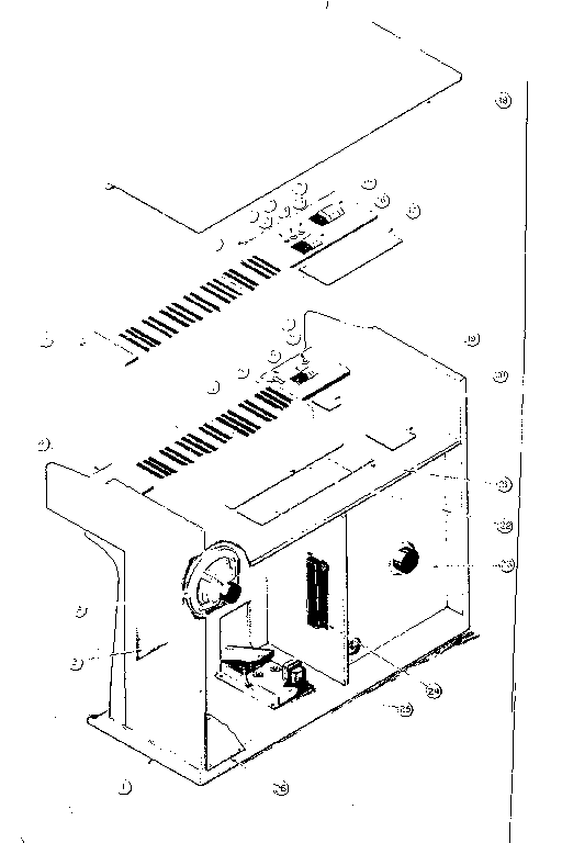 Cabinet and miscellaneous parts