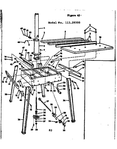 Base and leg assembly