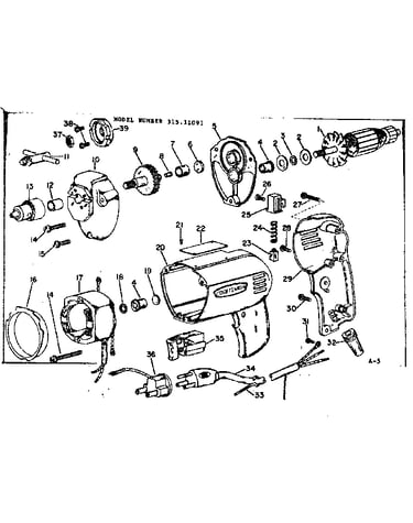 4 inch electric drill