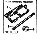Craftsman 31525020 cutter sharpening attachment diagram