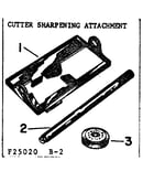 Cutter sharpening attachment