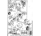 Craftsman 53682241 engine and wheel assembly diagram