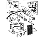 Kenmore 158161 zigzag guide assembly diagram