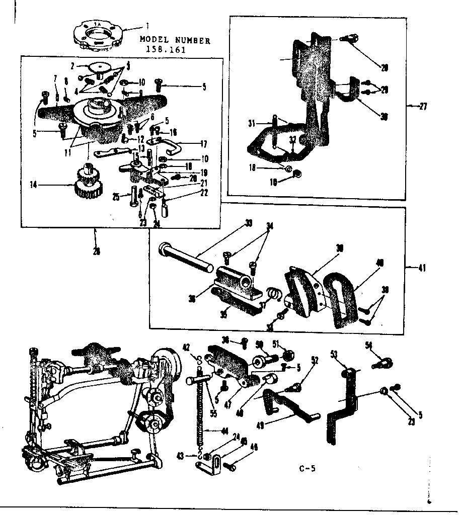 Geared cam assembly