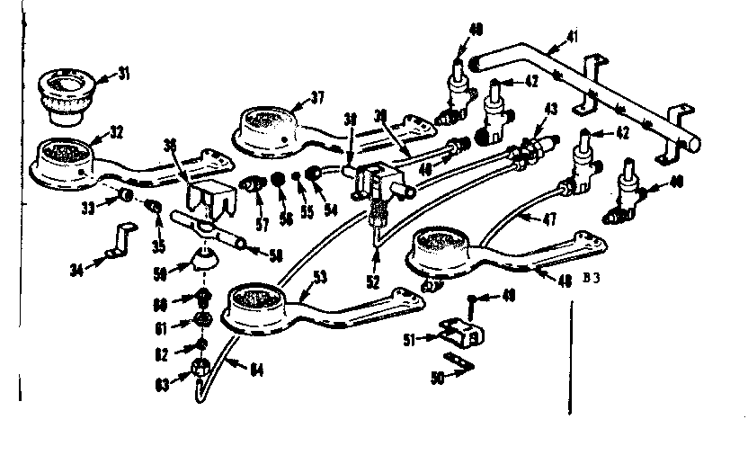 Burner section