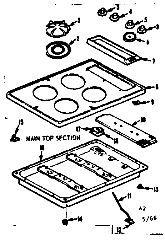 Main top section