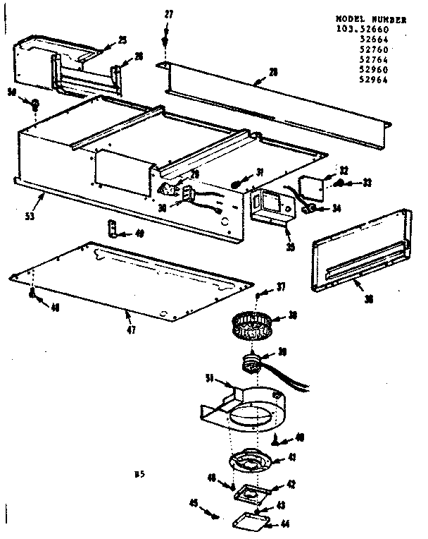 HOOD & BLOWER ASSEMBLY