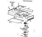 Kenmore 10354760 hood and blower assembly diagram