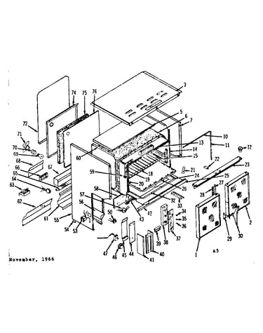 Upper oven body section