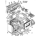 Kenmore 1199316540 body section diagram