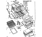Kenmore 1553546650 oven and broiler parts diagram