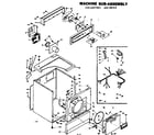Kenmore 1106607501 machine sub-assembly diagram
