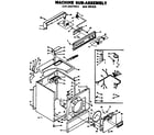 Kenmore 1106607601 machine sub-assembly diagram