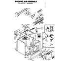 Kenmore 1106607701 machine sub-assembly diagram
