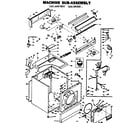 Kenmore 1106607800 machine sub-assembly diagram
