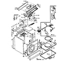 Kenmore 1106617702 machine sub-assembly diagram