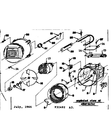 Rotor and stator assembly